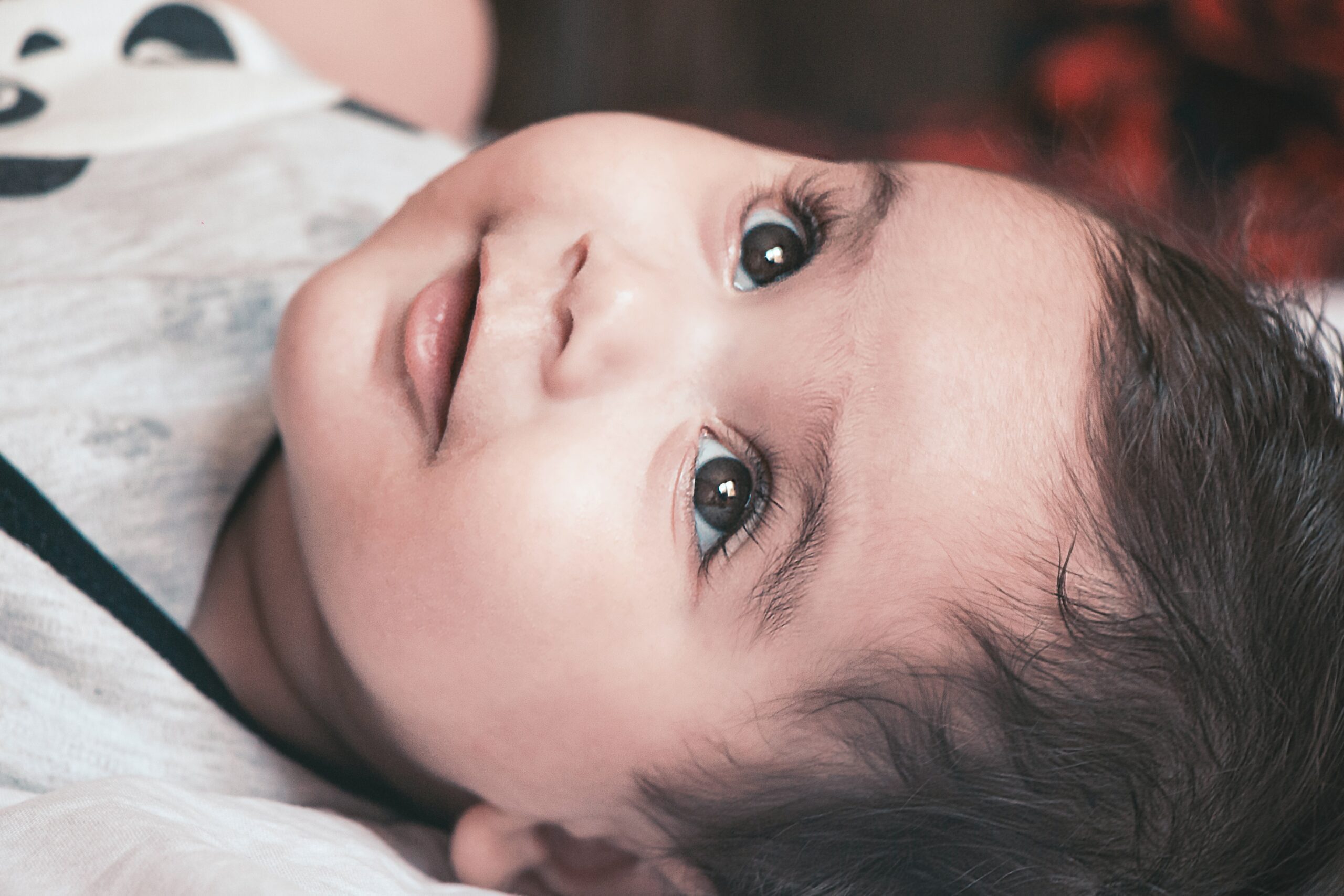 beautiful baby with bright eyes