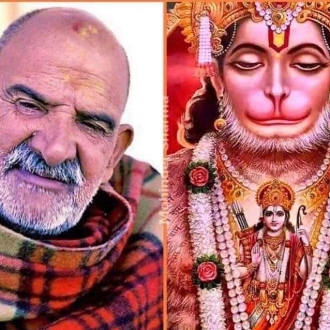 NKB and Hanuman side by Side image for Hanuman Chalisa 40 Day Challenge