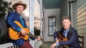 Robert Earl Keen & Lyle Lovett on this old porch