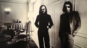 Michael Becker and Donald Fagen B&W image Steely Dan