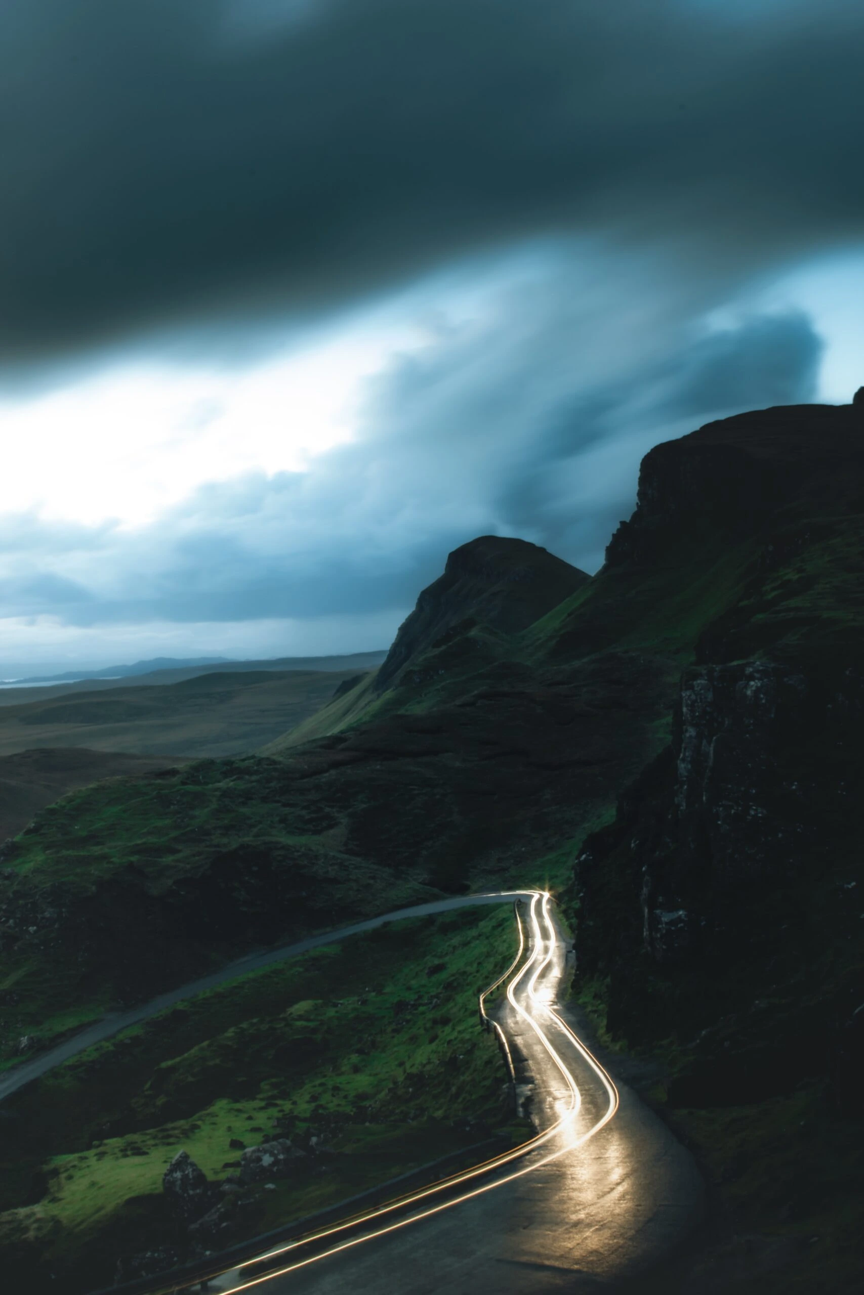 michael-fousert-blue highway through desert scape valley between pasture SW USA land-unsplash