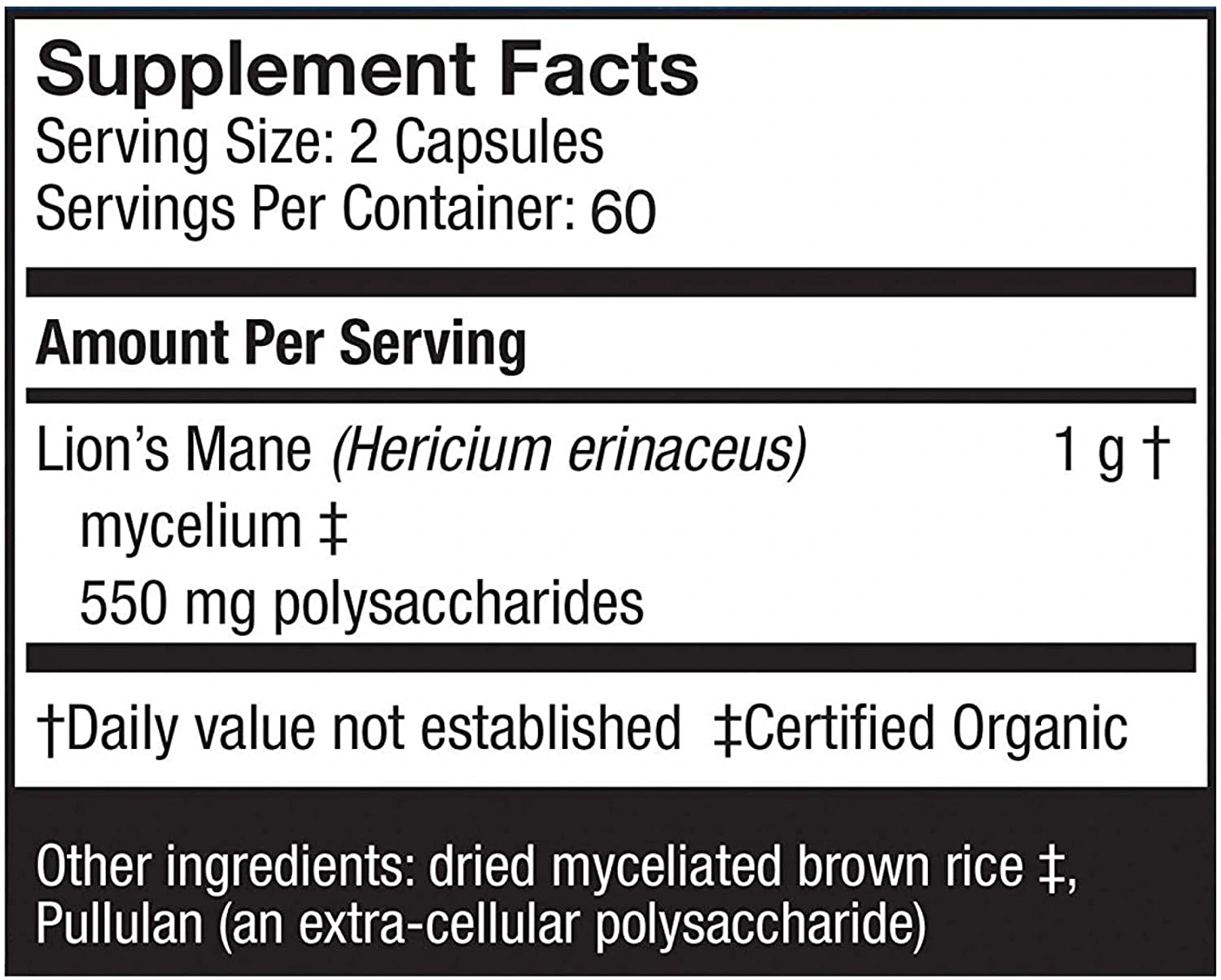 Lion's Mane host Defense label