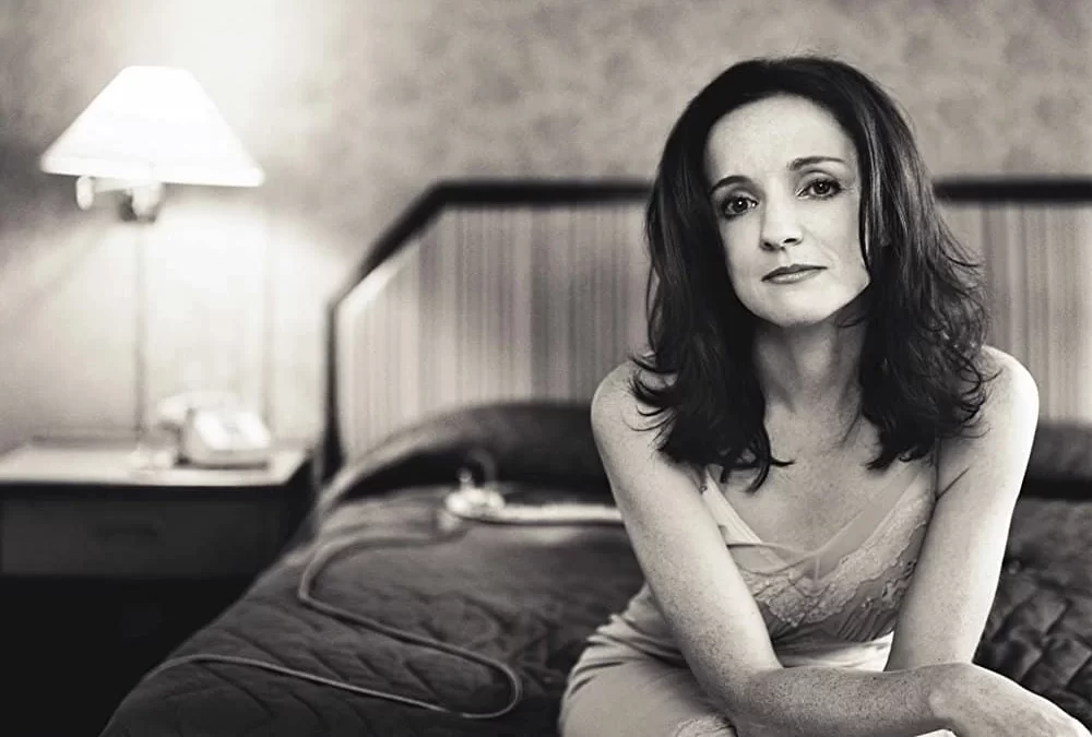 Patty-Griffin-on bed B&W image