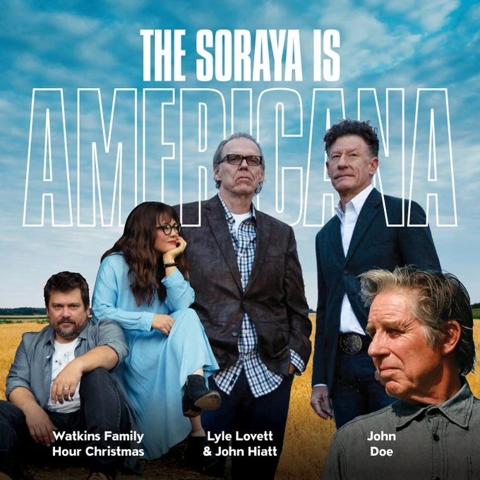 From legendary country folk to indie/alternative, #TheSoraya’s 2022-23 season features a talent-packed lineup of recognizable voices. It all launches tomorrow at 8pm with An Acoustic Evening with Lyle Lovett and John Hiatt!