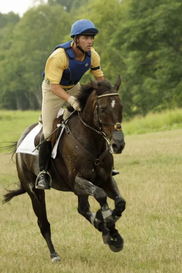 Antigua (Brad)
One in a Million
Antigua is a once-in-a-lifetime horse. The 1989 Australian thoroughbred gelding, better known as Brad, was Will’s eventing partner since 2001 until he retired in 2009. Although he is the oldest horse at Gavilan Farm, he is still considered the most energetic and by far the most accomplished. As a member of Team USA, he won Team Gold at the Pan American Games and placed 4th with the Team at the World Equestrian Games. In his career at the highest levels of the sport—including events at Rolex, Badminton, and Burghley—Brad never had a cross-country jump penalty. Now that’s one in a million!