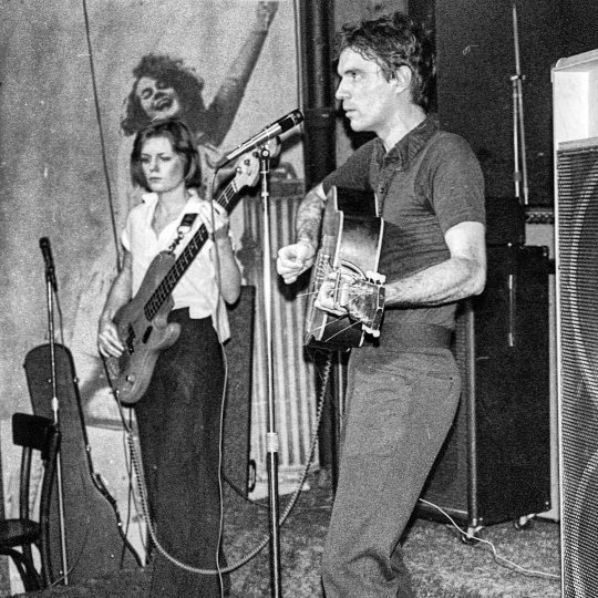 Talking Heads, CBGB. 1975, photographed by Chris Stein